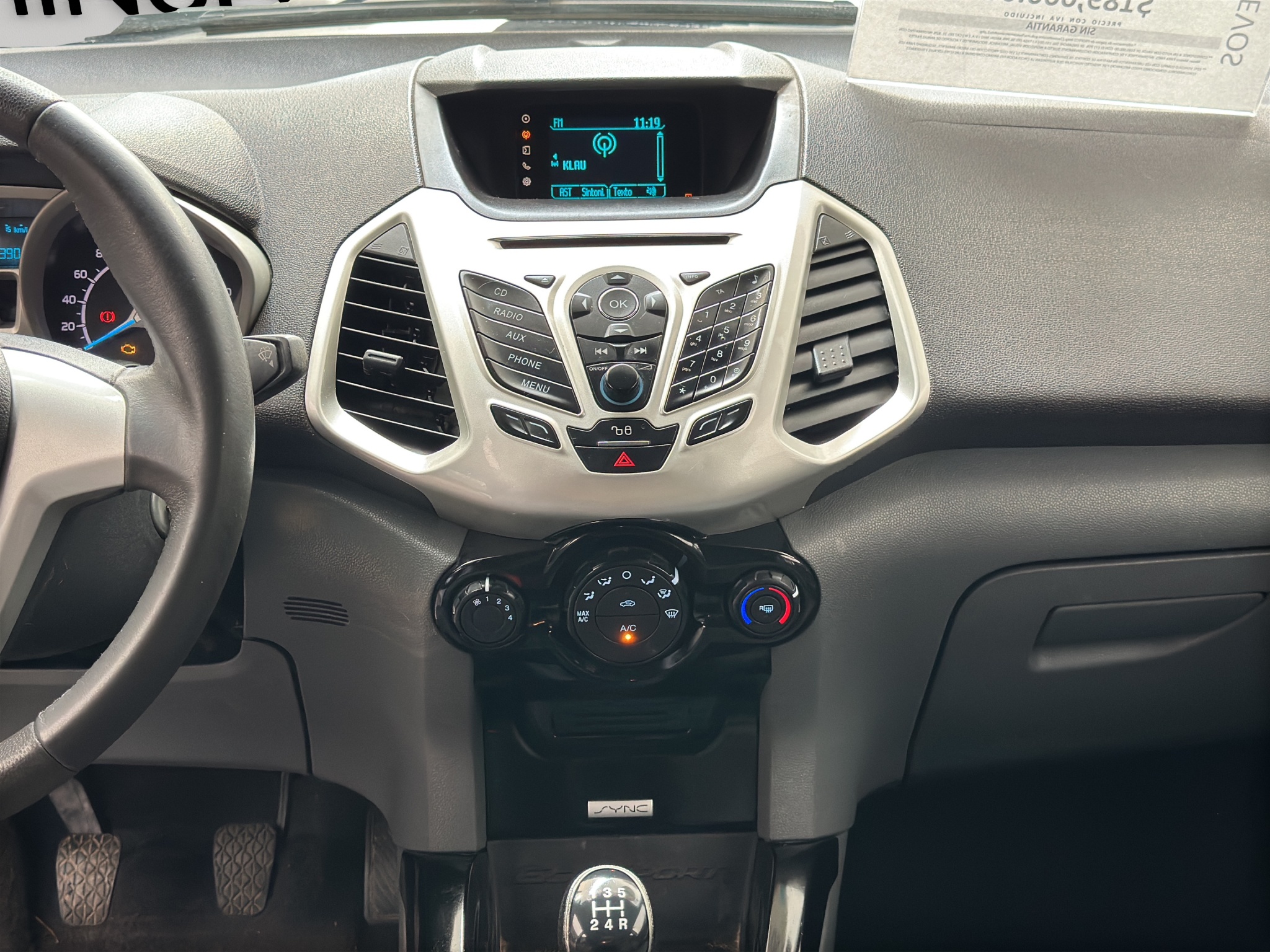 Ford EcoSport  5 pts. Trend, TM5, a/ac., RA-16 2016