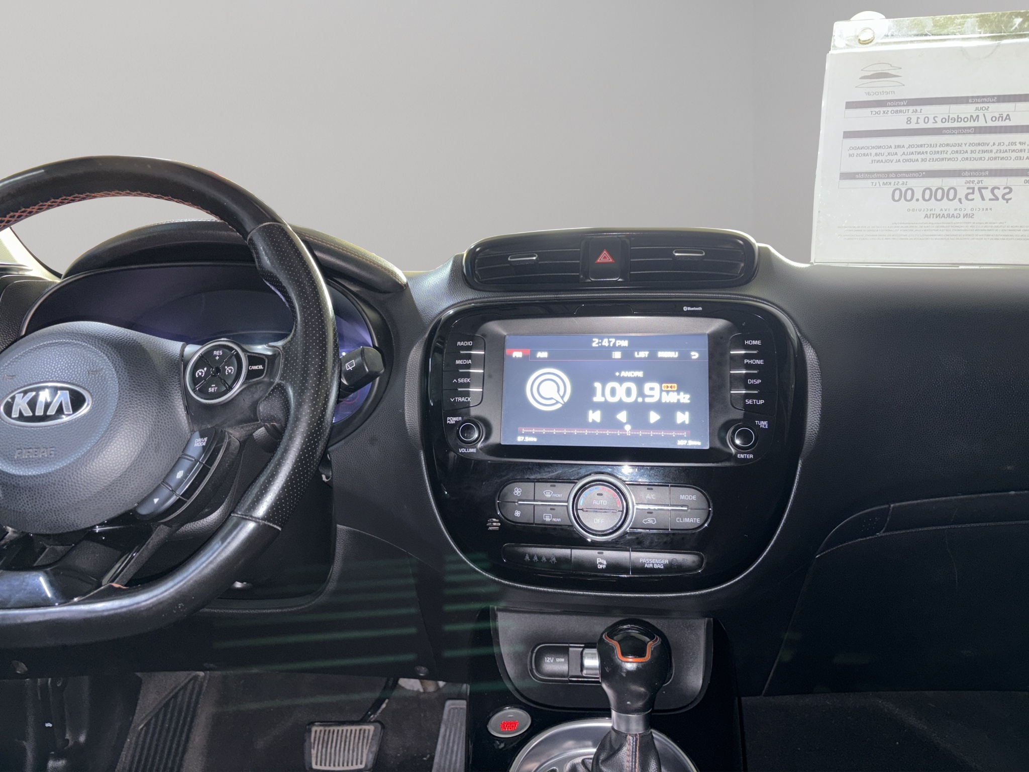 KIA Soul  5 pts. SX, 1.6T, TA, a/ac. Aut., f. led, f. xenón, RA-18 2018