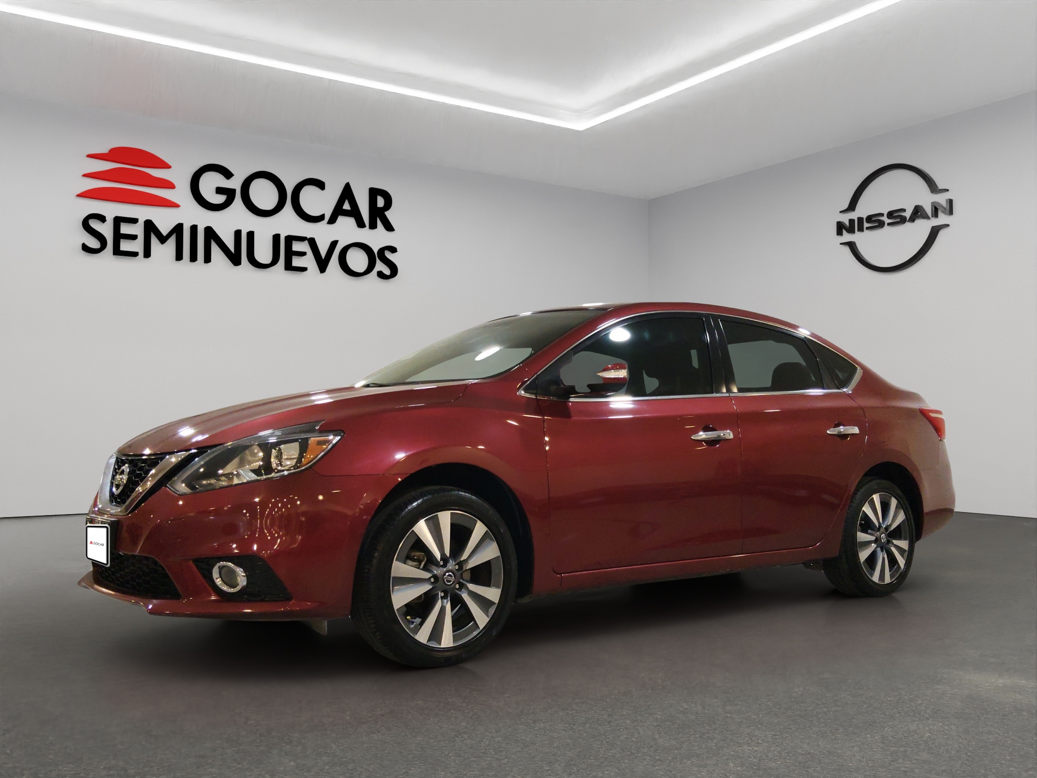 Nissan Sentra 4 pts. Exclusive, TA, a/ac. Aut., piel, QC, GPS, f. led, RA-17 (línea anterior) 2019