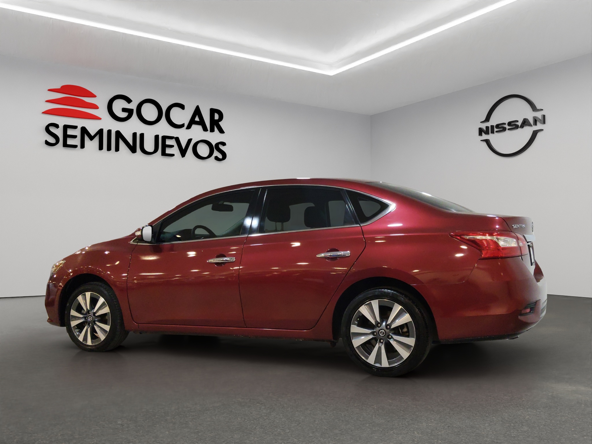 Nissan Sentra 4 pts. Exclusive, TA, a/ac. Aut., piel, QC, GPS, f. led, RA-17 (línea anterior) 2019