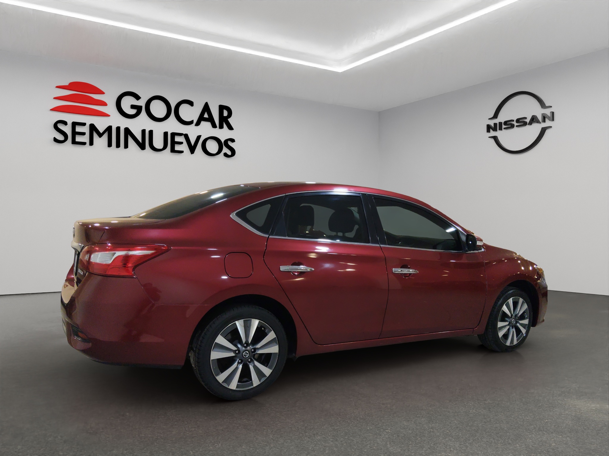 Nissan Sentra 4 pts. Exclusive, TA, a/ac. Aut., piel, QC, GPS, f. led, RA-17 (línea anterior) 2019
