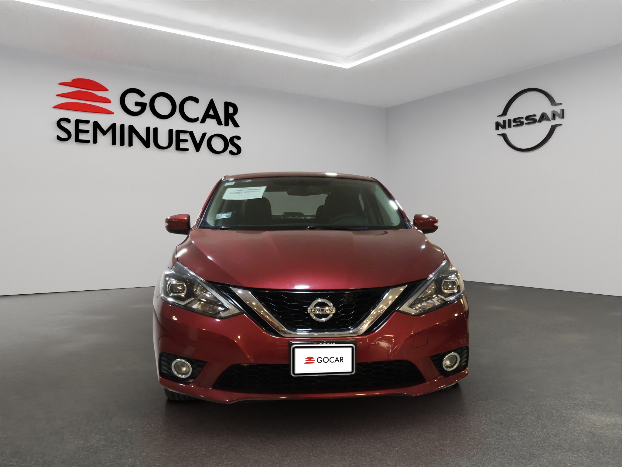 Nissan Sentra 4 pts. Exclusive, TA, a/ac. Aut., piel, QC, GPS, f. led, RA-17 (línea anterior) 2019
