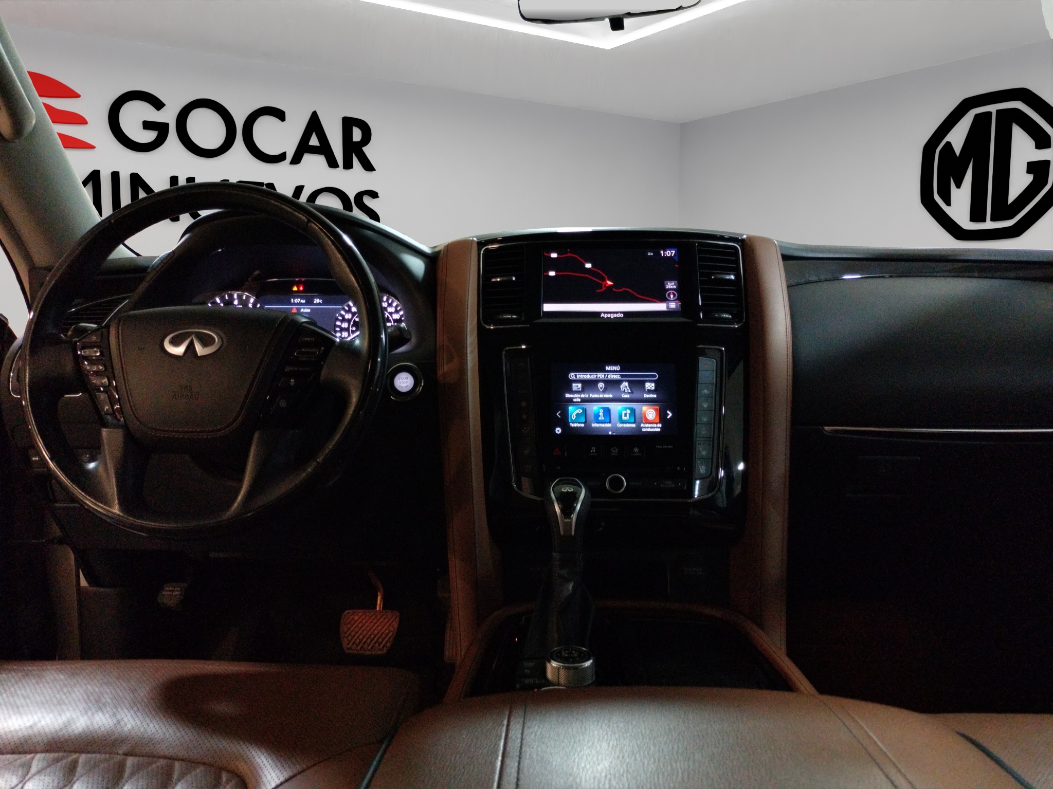 Infiniti QX80 VUD 4x4 5 pts. Sensory Plus, V8, TA, piel perforada, QC, DVD, s. Bose, f. led, 7 y 8 pas., RA-22 (línea anterior) 2020