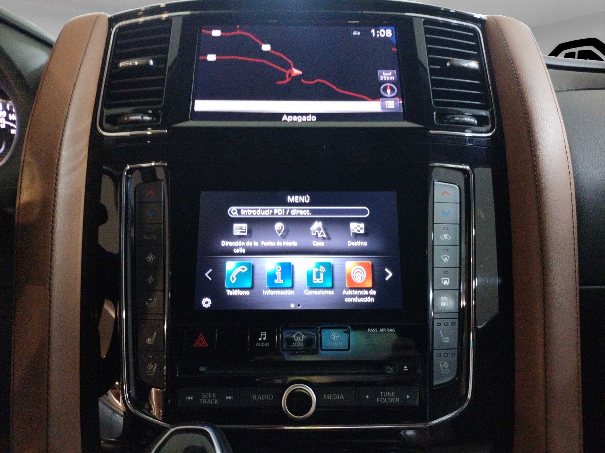 Infiniti QX80 VUD 4x4 5 pts. Sensory Plus, V8, TA, piel perforada, QC, DVD, s. Bose, f. led, 7 y 8 pas., RA-22 (línea anterior) 2020