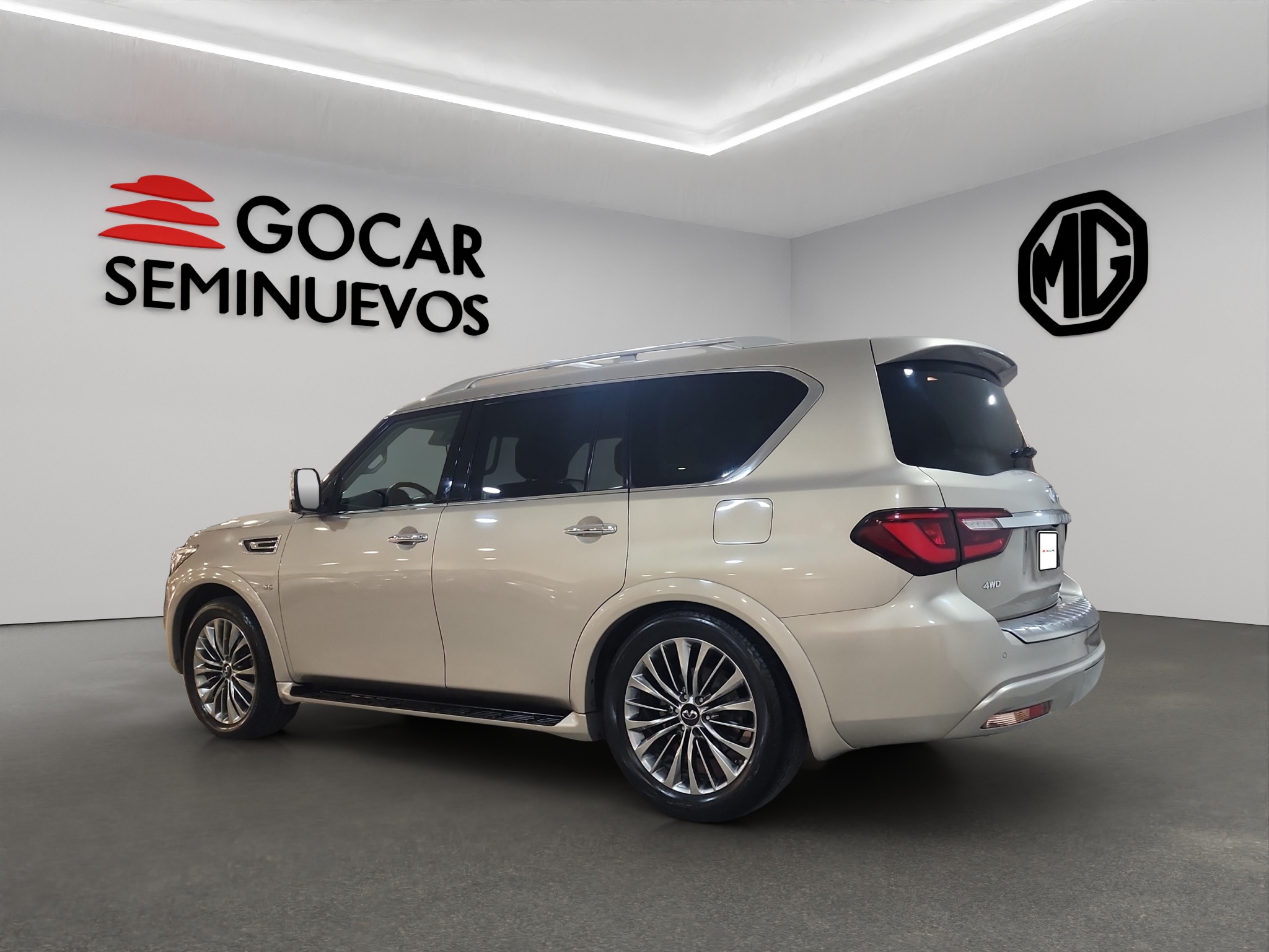 Infiniti QX80 VUD 4x4 5 pts. Sensory Plus, V8, TA, piel perforada, QC, DVD, s. Bose, f. led, 7 y 8 pas., RA-22 (línea anterior) 2020