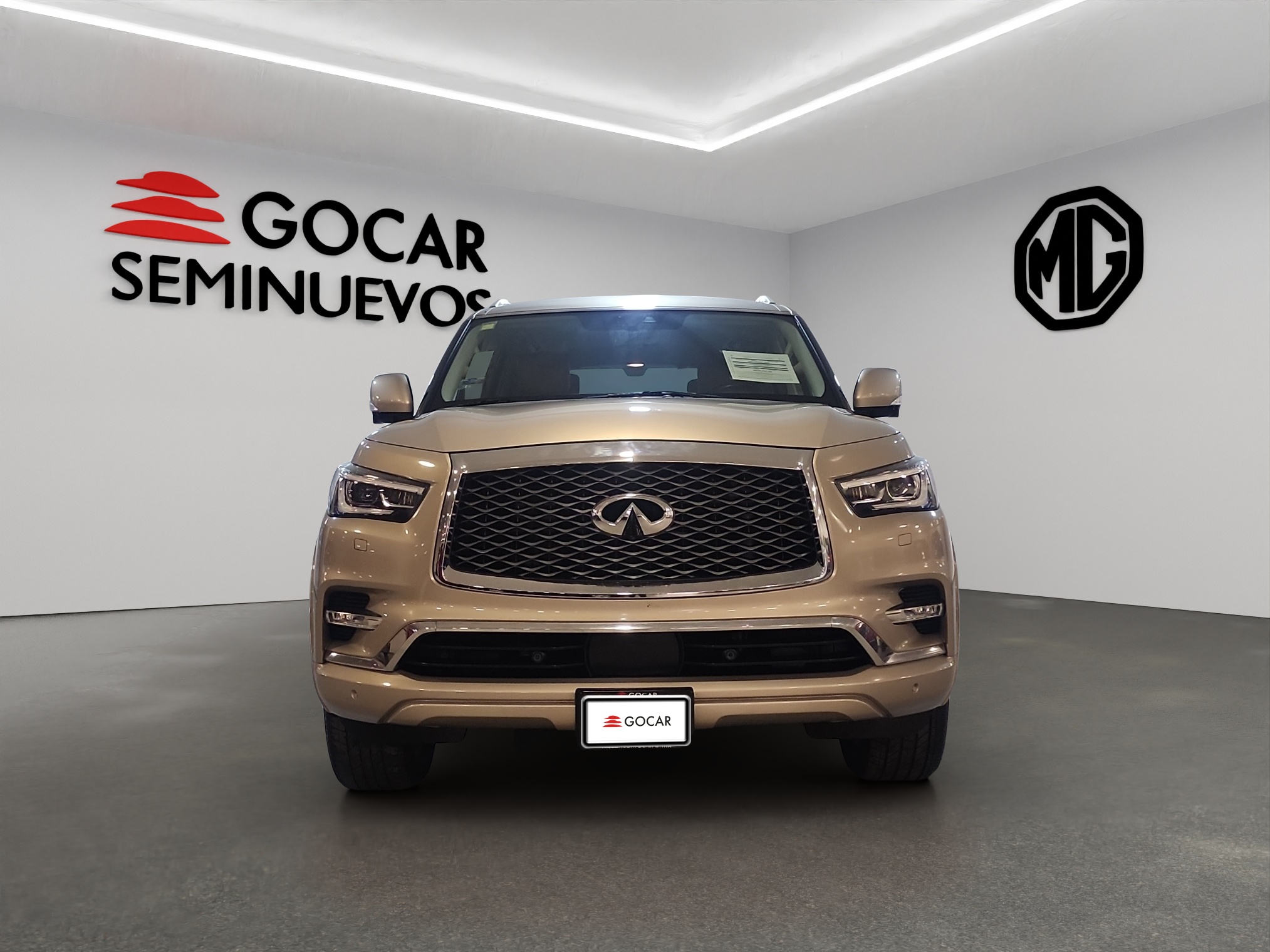 Infiniti QX80 VUD 4x4 5 pts. Sensory Plus, V8, TA, piel perforada, QC, DVD, s. Bose, f. led, 7 y 8 pas., RA-22 (línea anterior) 2020