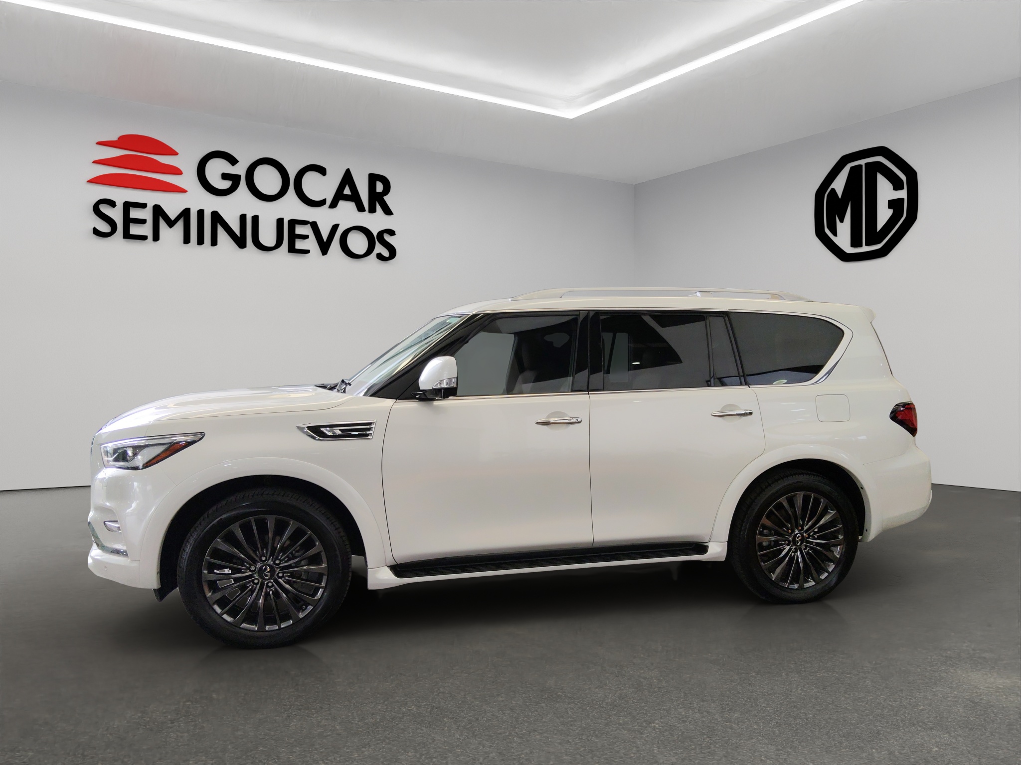 Infiniti QX80  4x4 5 pts. V8, TA, piel, QC, s. Bose, 7 y 8 pas., RA-22 (línea anterior) 2024