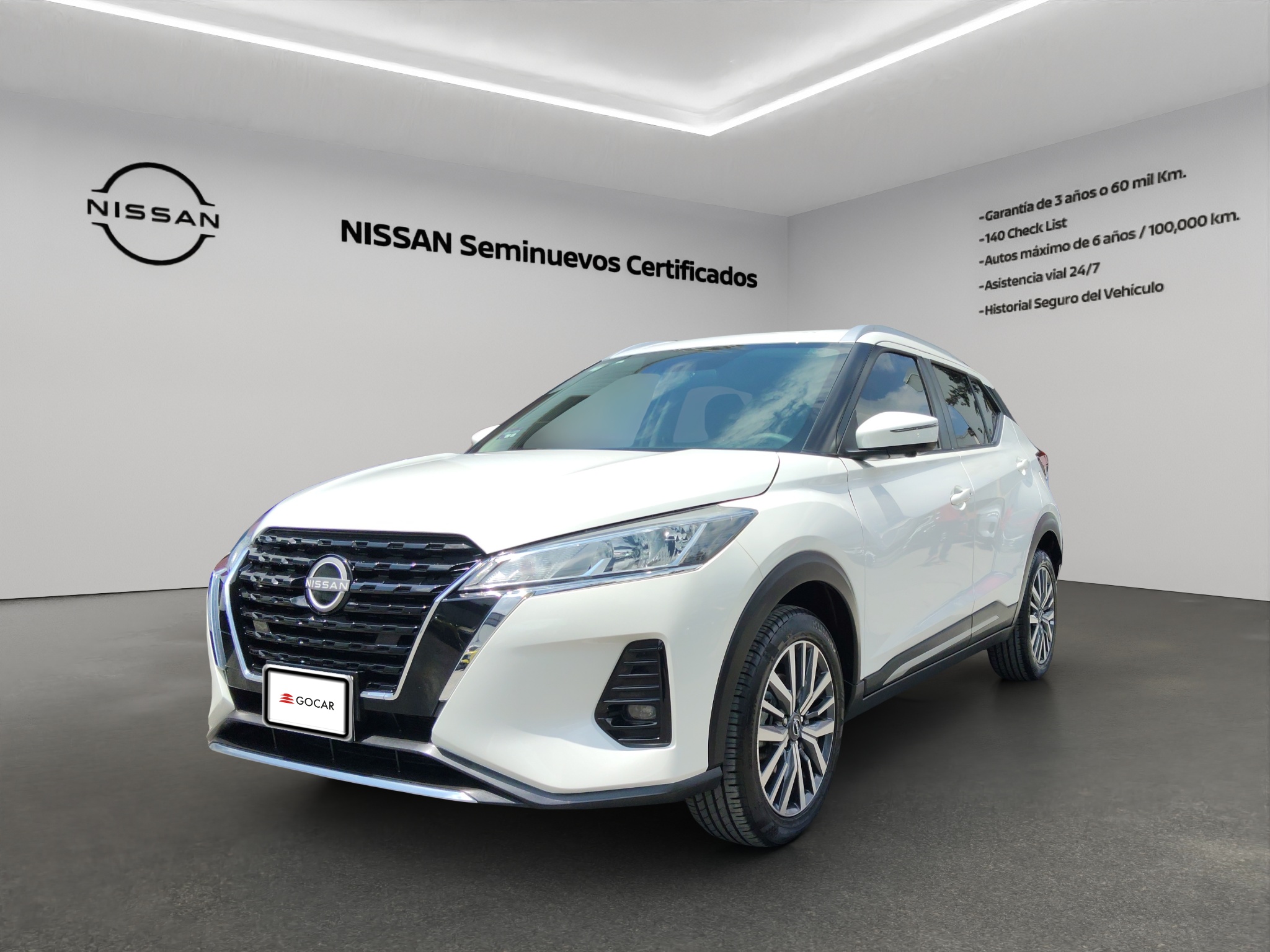 Nissan Kicks  5 pts. Exclusive, 1.6l, TA, a/ac. Aut., piel, GPS, RA-17 (línea anterior) 2024