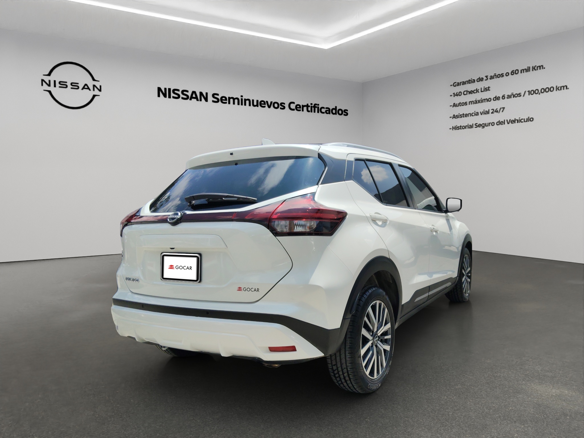 Nissan Kicks  5 pts. Exclusive, 1.6l, TA, a/ac. Aut., piel, GPS, RA-17 (línea anterior) 2024