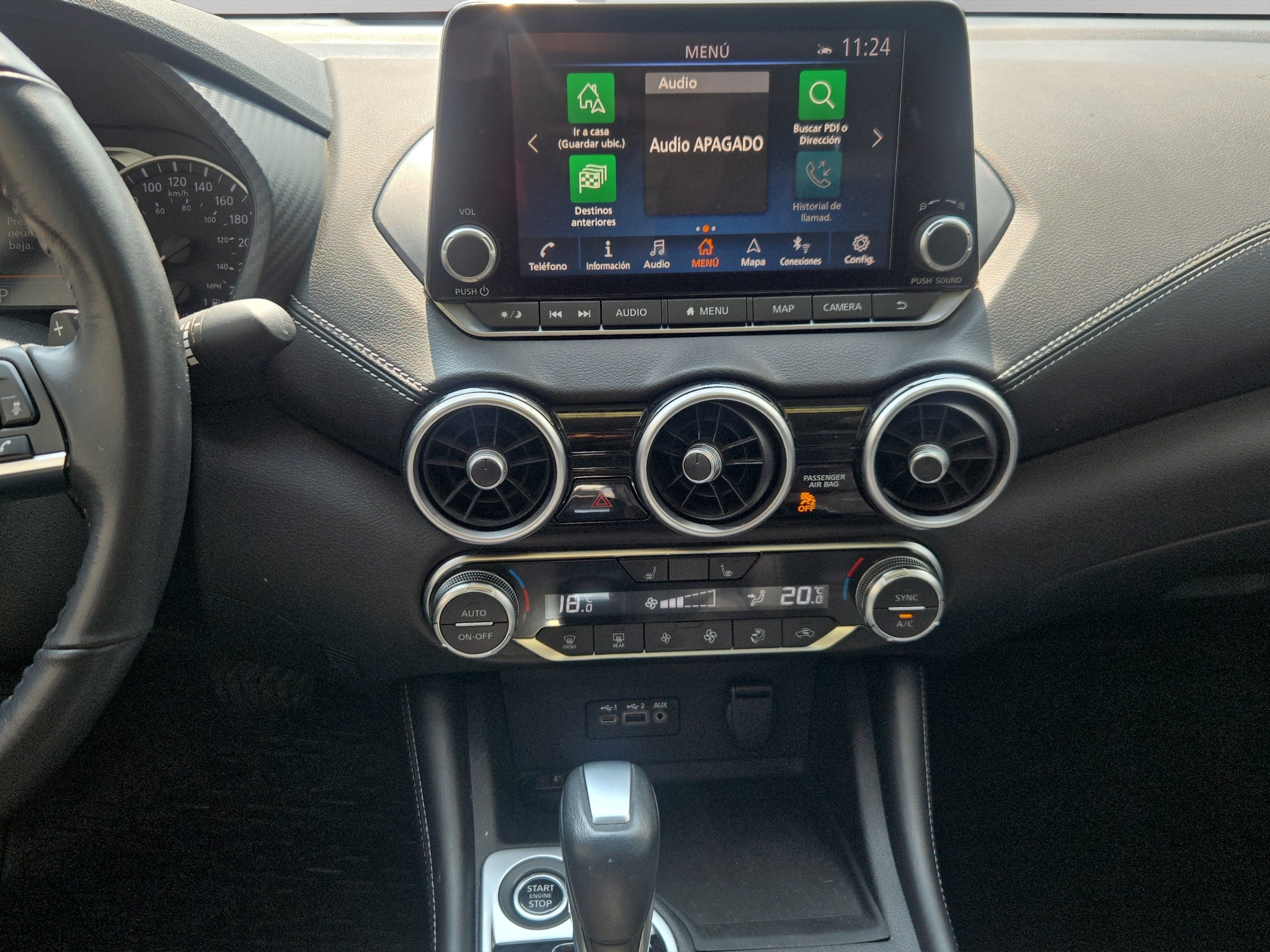 Nissan Sentra 4 pts. SR Platinum, TA, a/ac. Aut., piel, QC, s. Bose, f. led, RA-18 2023